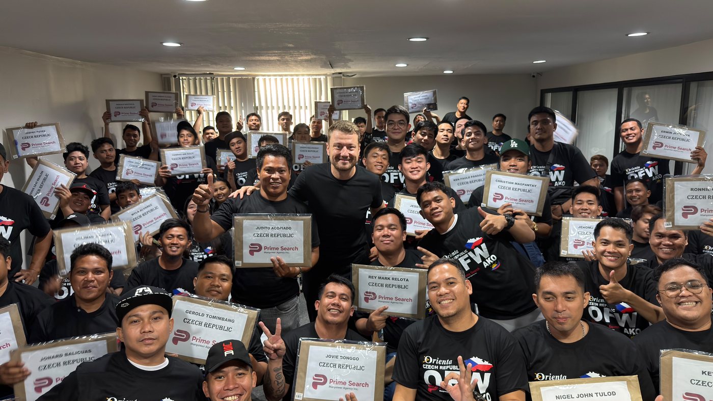 86 Filipino workers at their pre-departure briefing before deployment to the Czech Republic